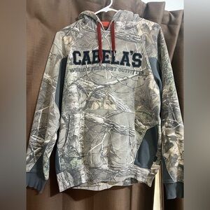 Cabela's women’s Forest Camouflage Hoodie with orange accents